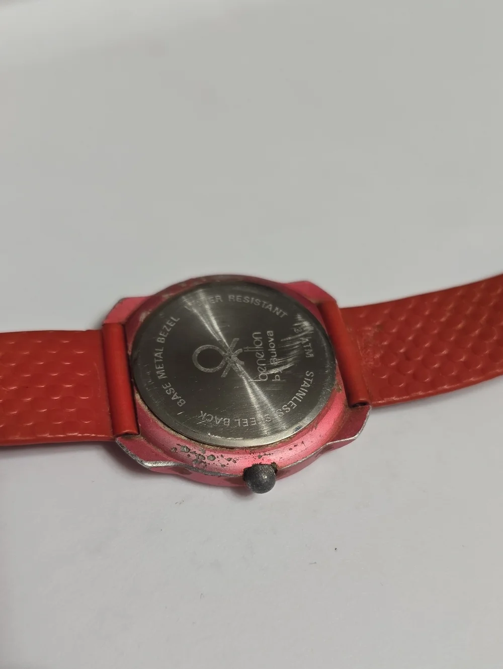 Vintage 90s Benetton Watch By Bulova International Flag Design